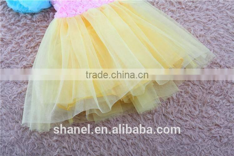 2016 new flower girls bubble dress princess dress