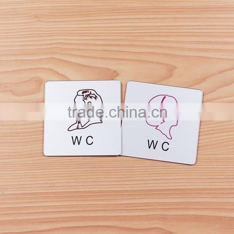 acrylic sign board toilet sign