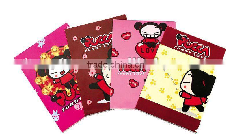 transparent plastic file folder L-shape document folder