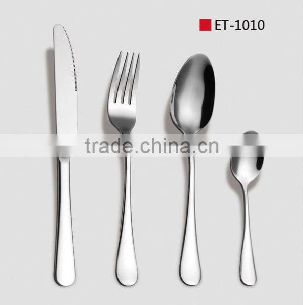 Low MOQ, eco-friendly, food grade material stainless steel cutlery