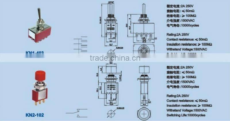 'KN1-103 min toggle switch
