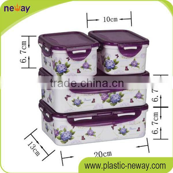plastic container food packaging for pickle food grade silicone container
