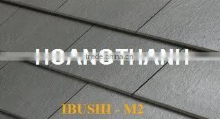 Concrete wave flat roof Tile Ibushi M2