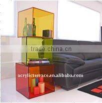 Frosted Perspex/Acrylic cube end table