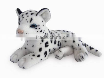 factory wholesale realistic plush grovel black panther stuffed plush jungle animal plush black panther soft toy