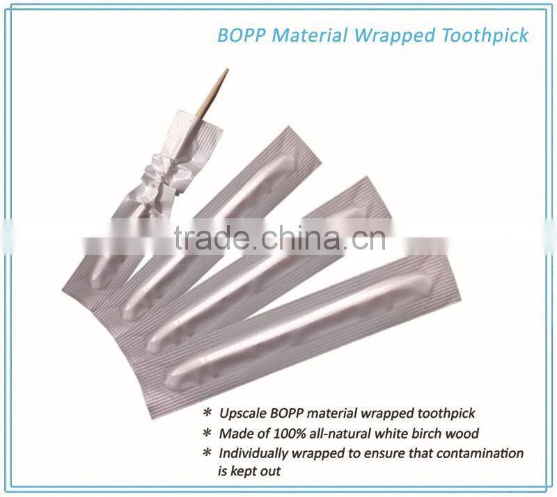 High quality and lowest price 4 sides sealed paper wrapped tooth pick