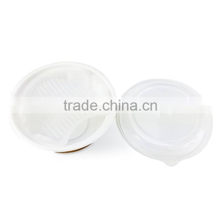 Custom cheap disposable round plastic bowl with lid China