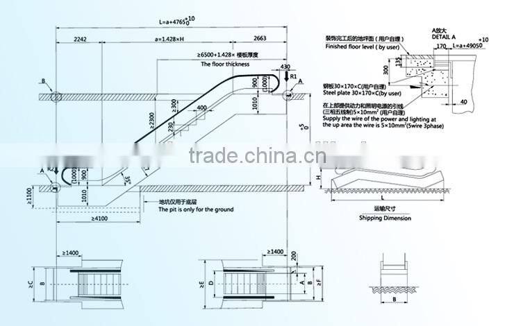 Automatic VVVF Electric Escalator