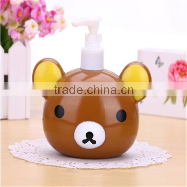 Bear shape hand wash liquid foaming soap bottle