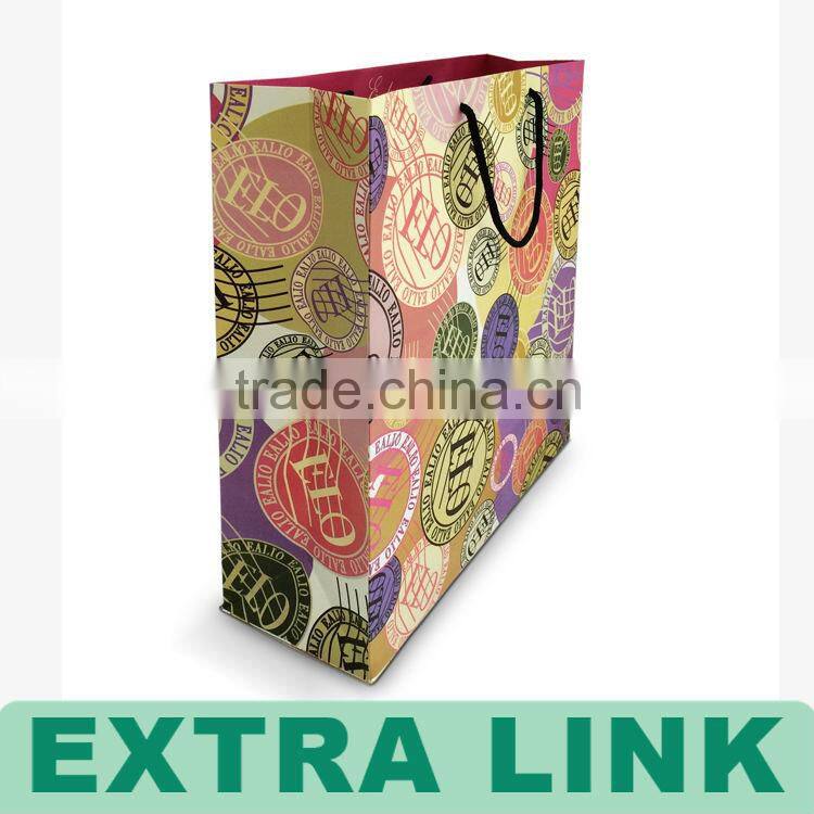 Hot Sale Custom Logo Printing Women's Kraft Paper Shopping Bag