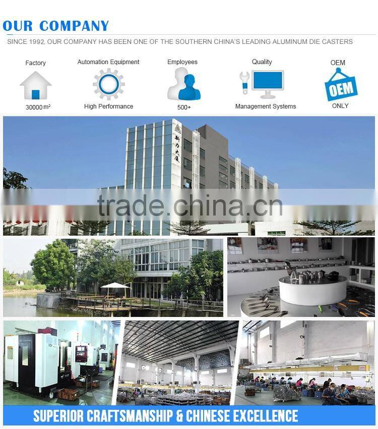 Sunleaf 24 years Foshan China supplier aluminum die casting part of cast aluminum