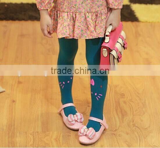 Baby legging candy color girl pantyhose velvet material for 0-11 year old girl