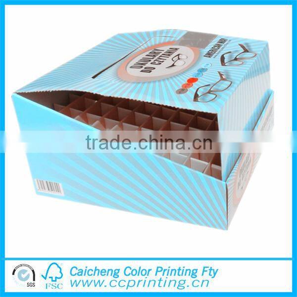 Custom cardboard perforated display paper box