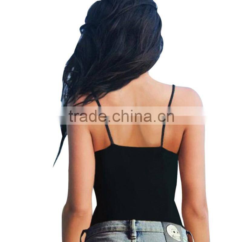 Bonvatt Women Clothes Tops Sexy Bandage Backless Cami Tops Sexy Tight-fitting V-neck Sleeveless Tanks Crop Top New Arrival