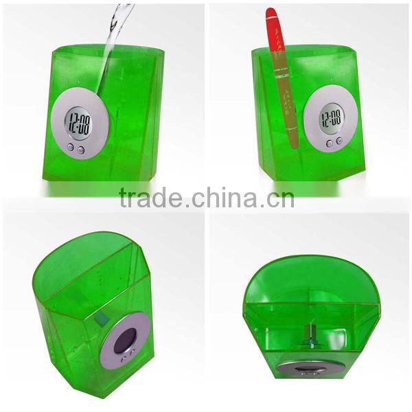 Cheap Water Powered Clock with pen holder