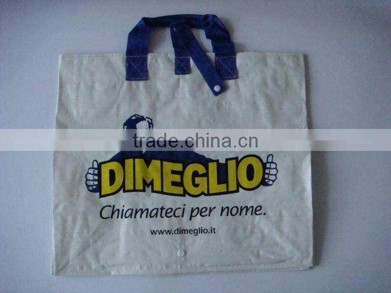 Lettering Woven Shopping Bags