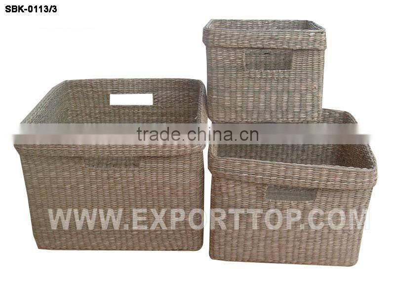 Hot selling sea grass food storage baskets (july@etopvietnam.com)