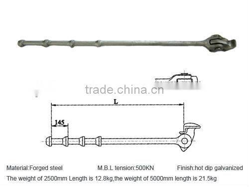 Forged steel knob type Lashing bar