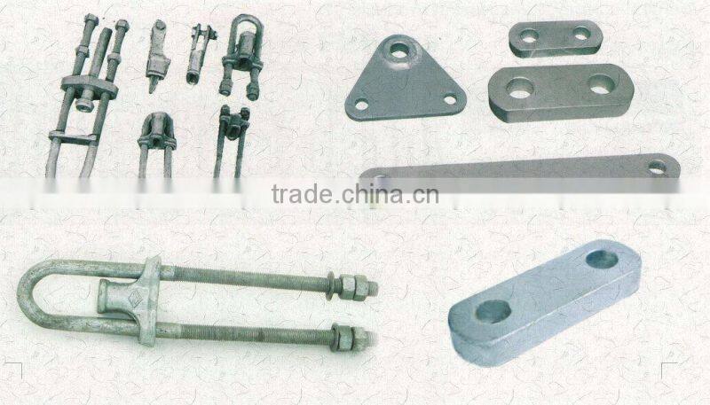 Professional OEM lost wax casting overhead line hardware electric fitting socket clevis with split pin