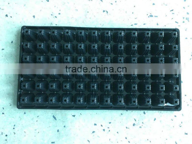 #014 black plastic seedling trays/High Quality black plastic seedling trays