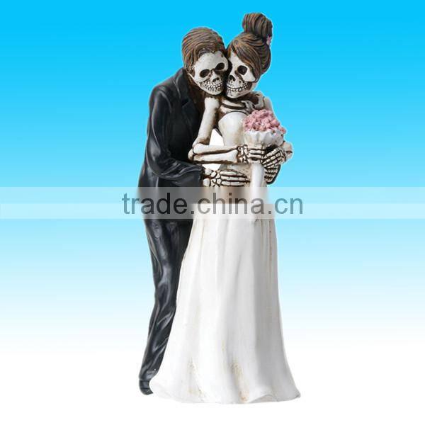 polyresin skull shape wedding decorative valentines product