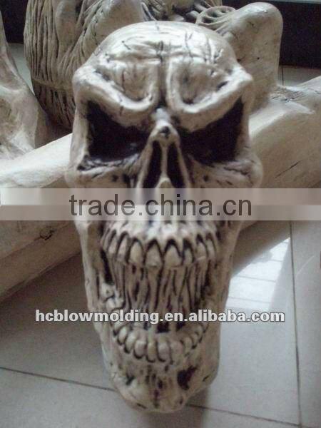 Custom plastic skull head