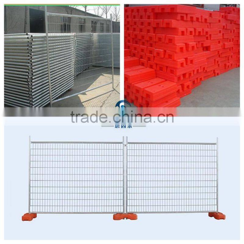 outdoor hot dipped galvanized pvc coated temporary fence