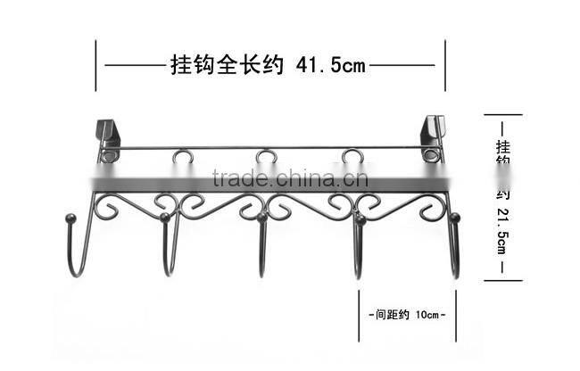 Heavy Duty 5 Heads Over The Door Hooks Rack Hanger