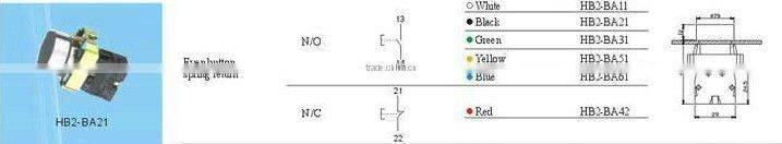 2015 Cheapest product Electrical push button/waterproof push button switc/emergency push button switch wih high quality