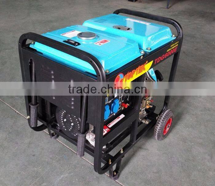 portable with handles and wheels 5kw diesel generator price list