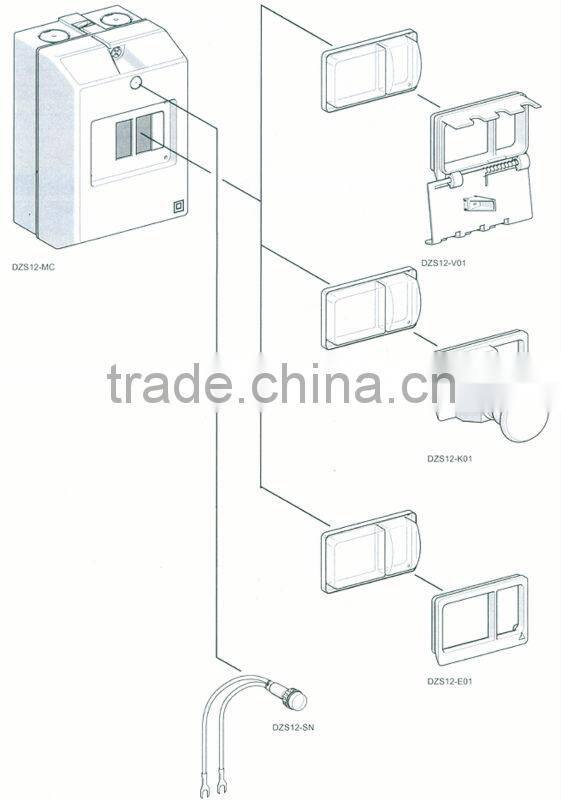 Portected Enclosure for GV2 motor protector circuit breaker,