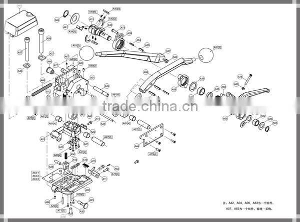 A333 Buckle Free Steel Strip Manual Box Wrapping Machines