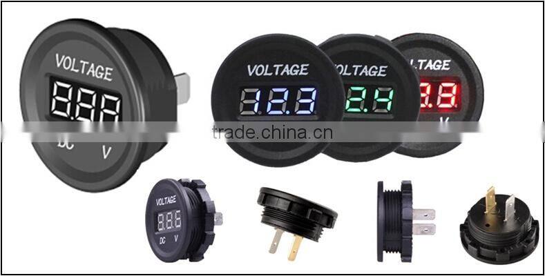 Digital Only Display Type Digital Voltmeter for Auto Car