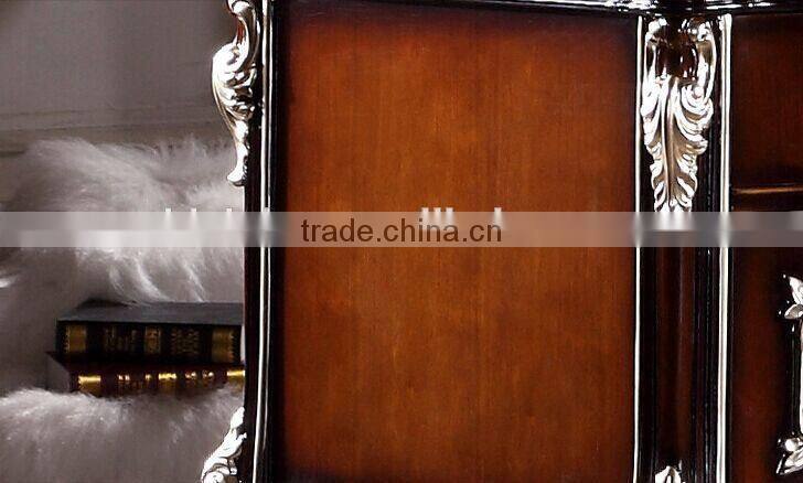 Luxury American Style Office Desk, Royal Palace Study Room Furniture, Wooden Hand Carved Writing Desk (BF01-ML016)