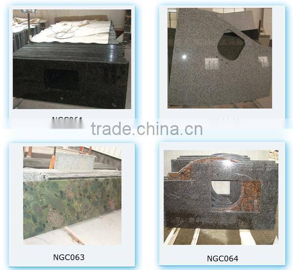 Custom USA solid wood kitchen cabinets with granite countertops