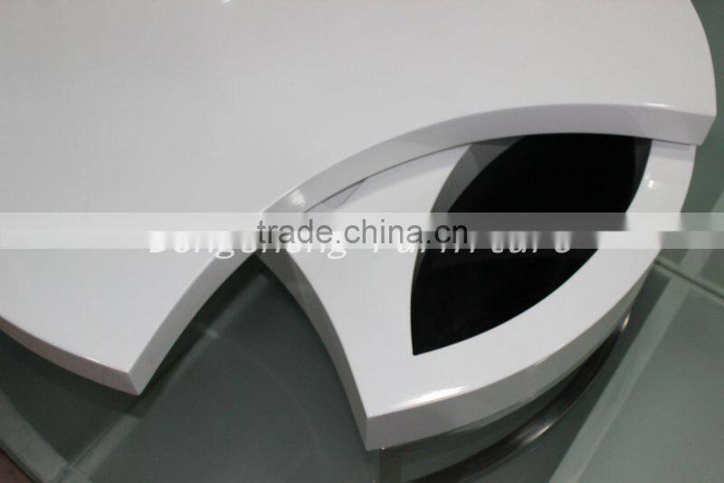 white coffee table for living room BJ2007 round coffee table