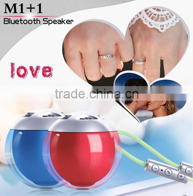 Newest Arrival Mini Bluetooth Speaker Patent Unique Design Two Speakers Connected Pair Stereo My Vision Speaker