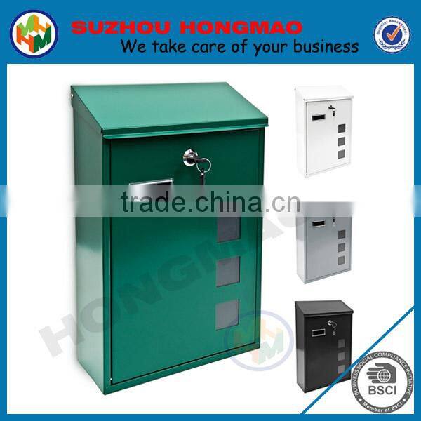 Galvanized steel postbox on promotion