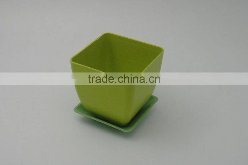 2016 hot sale eco bamboo fiber mini flower pot