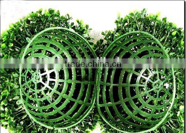 Plastic Grass ball ornament factory price artificial grass topiary