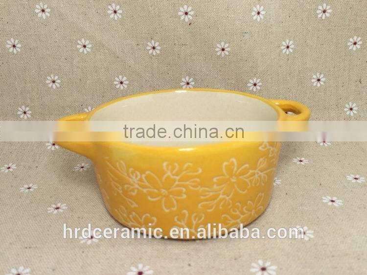 The hot sale ceramic soup pot/restaurant cheap ceramic soup pot