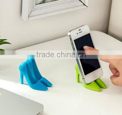 Fashion Gift Portable Mini High-heeled Shoes Mobile Phone Tablet PC Stand Holder