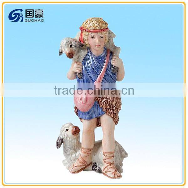 Miniature Religious Figurine Nativity Scene Set Collectible Decoration for sale