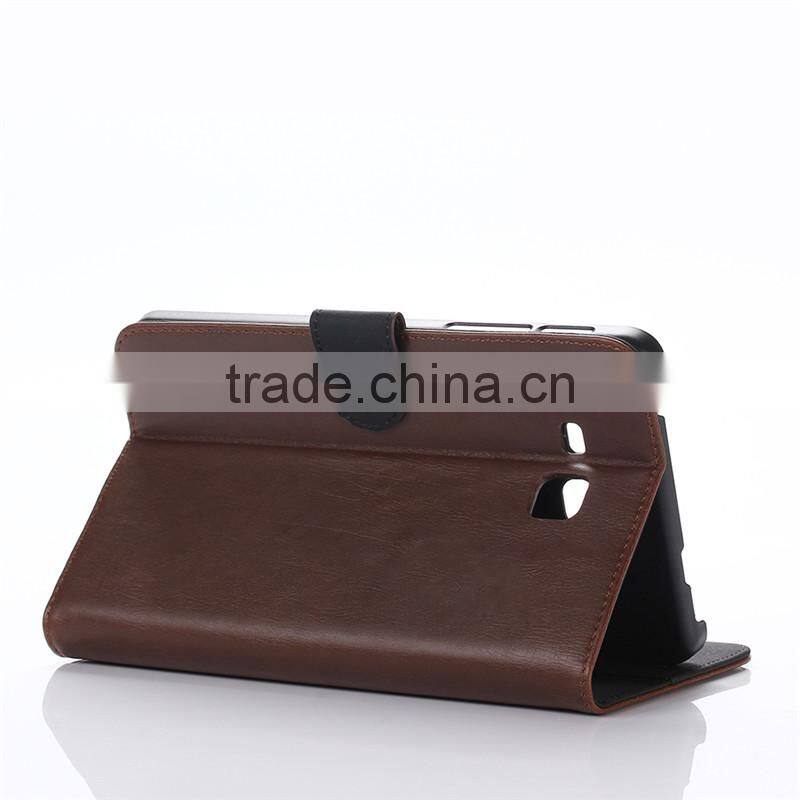 High quality crazy-horse PU card bumper/pocket cell phone case for Samsung Tablet