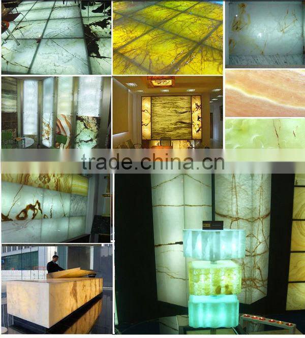 Types of multicolor natural onyx rainbow marble slab