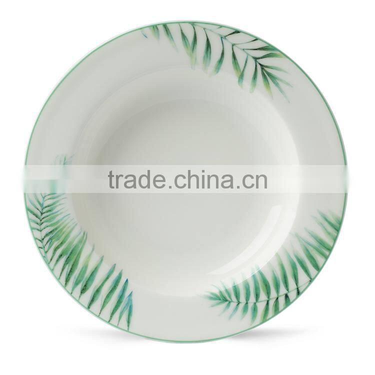 New Design Jungle Style New Bone China Dinner sets for 4