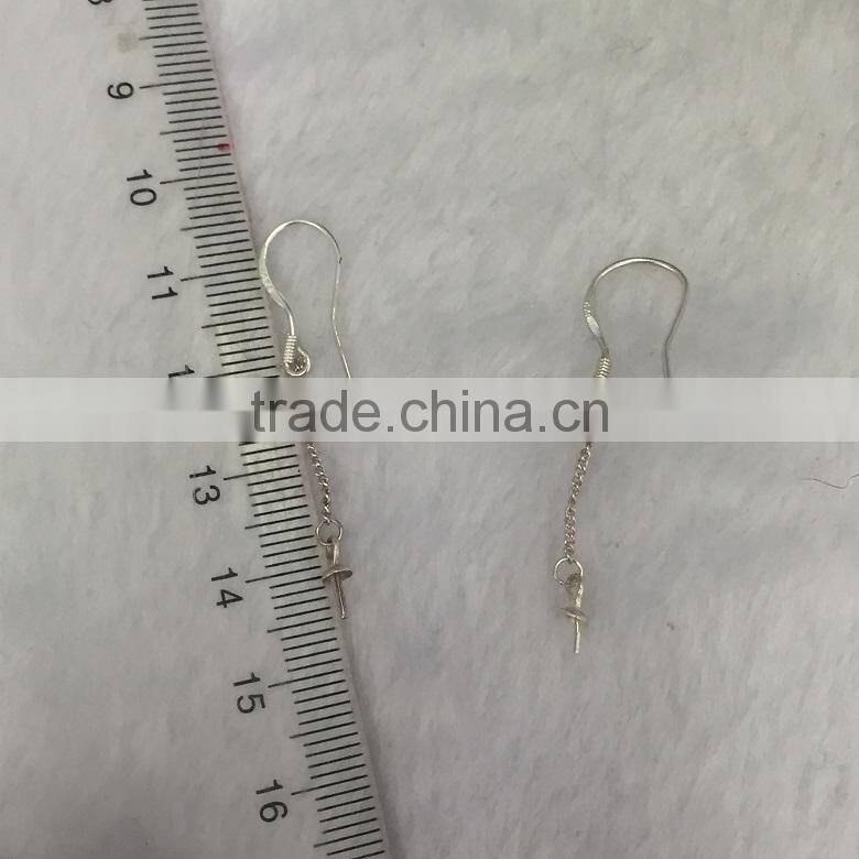 40mm 925 sterling silver jewellery earring components