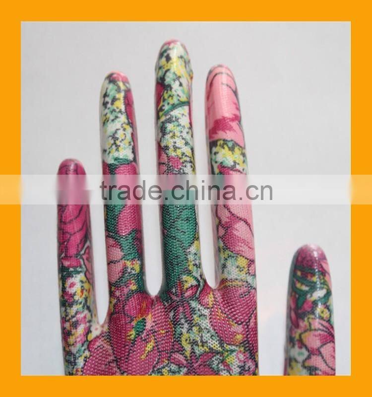 13G Knitted Polyester Liner Coated Nitrile Multi Purpose Cheap Working Gloves