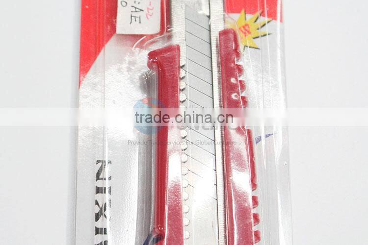 Promotional Red Plastic Stainless Steel Paper Cutter Knife