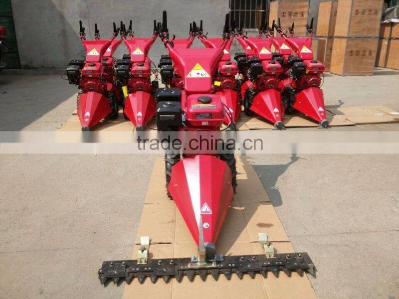 Double blade action commercial scythe mower